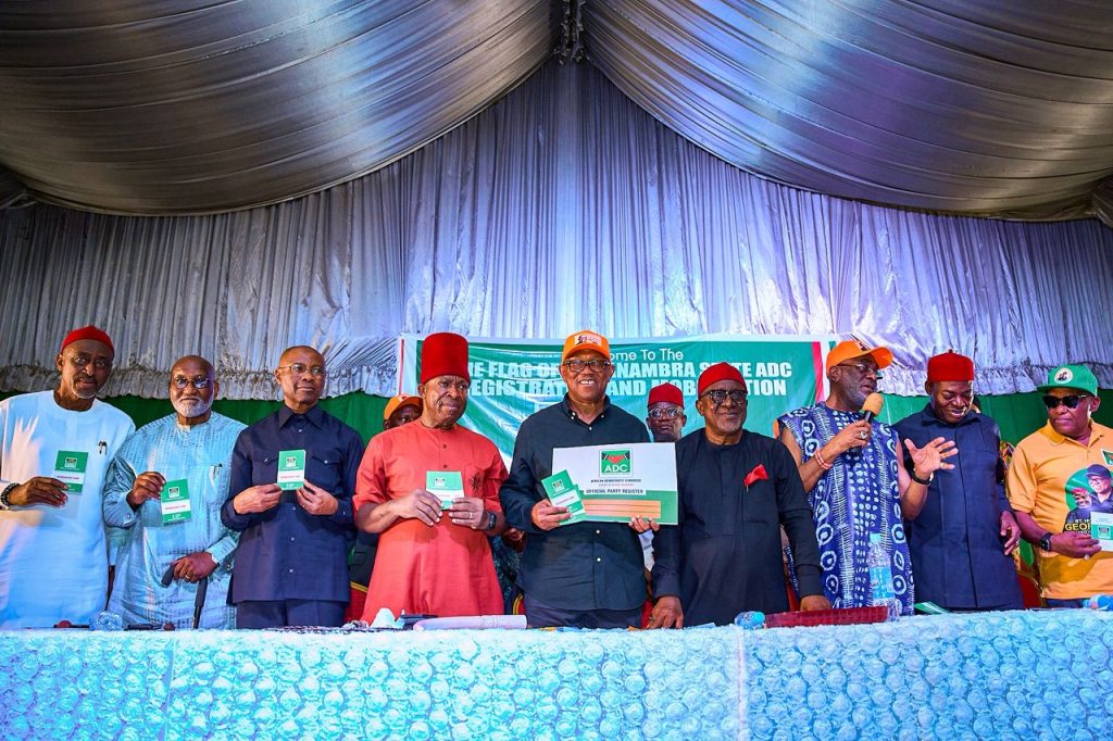 Peter Obi revalidates ADC membership, calls for united opposition against bad governance