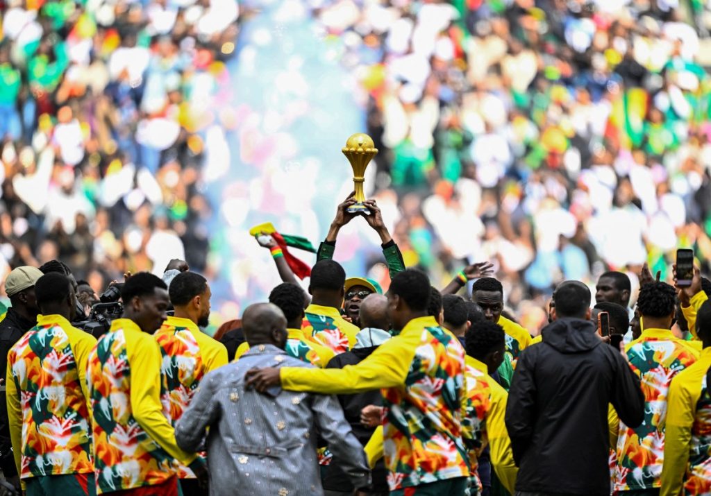Senegal display AFCON trophy