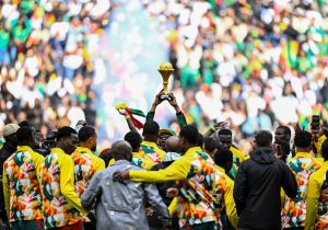 Senegal display AFCON trophy