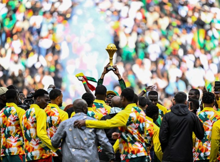 Senegal display AFCON trophy