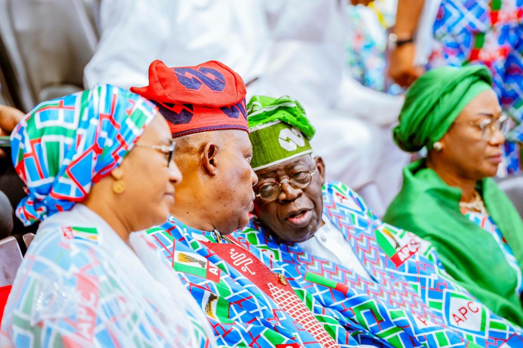 PHOTONews: Tinubu, Shettima, and delegates at APC National Convention 6 Shettima Tinubu at APC convention.