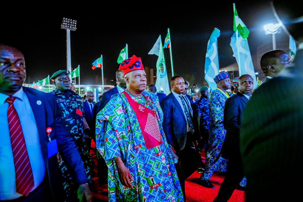 PHOTONews: Tinubu, Shettima, and delegates at APC National Convention 3 Shettima at APC convention