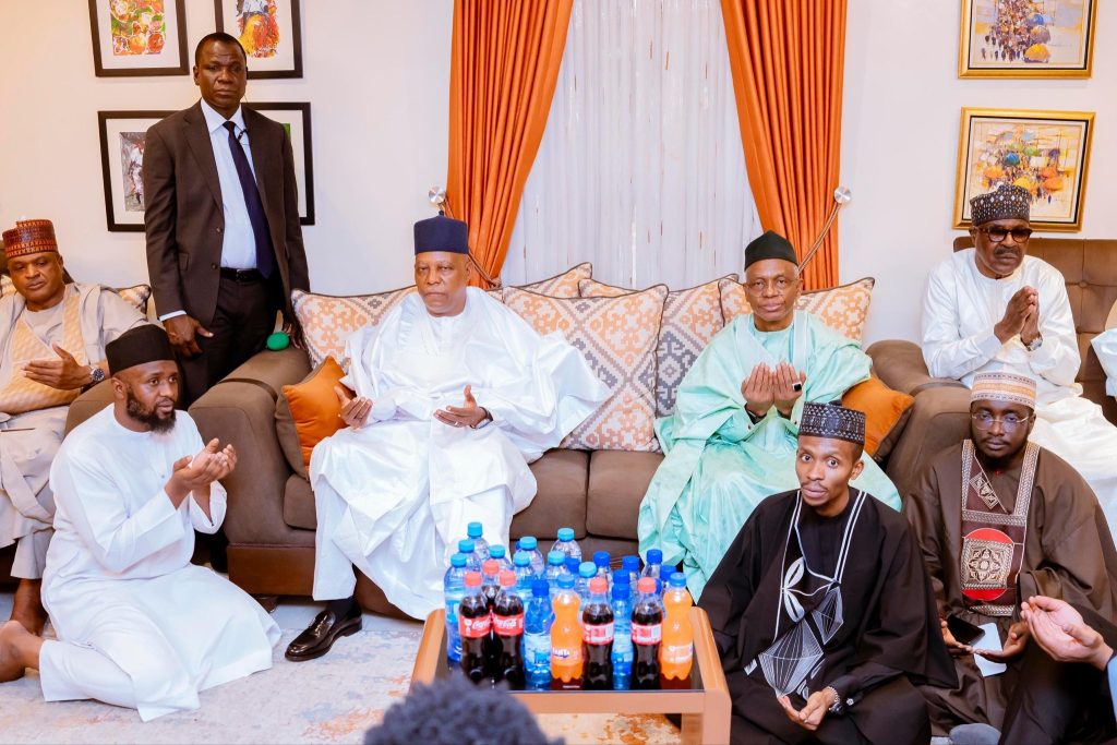 Shettima visits El-Rufai, consoles ex-Kaduna Governor over mother's demise(+Photos)