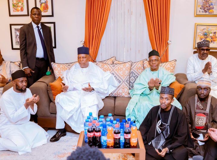 Shettima visits El-Rufai, consoles ex-Kaduna Governor over mother's demise(+Photos)