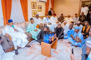 Shettima visits El-Rufai, consoles ex-Kaduna Governor over mother's demise(+Photos)