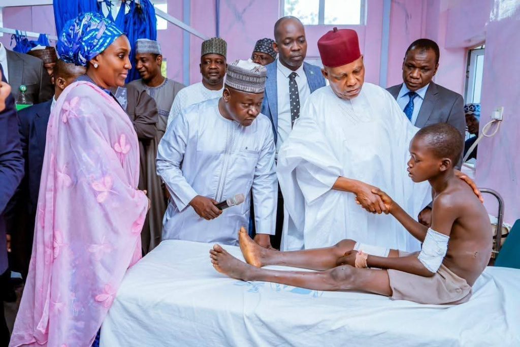 Shettima visits Maiduguri bomb blast victims, vows end to Boko Haram as NEMA begins relief distribution