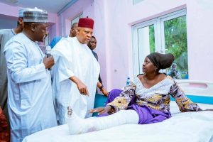 Shettima visits Maiduguri bomb blast victims, vows end to Boko Haram as NEMA begins relief distribution