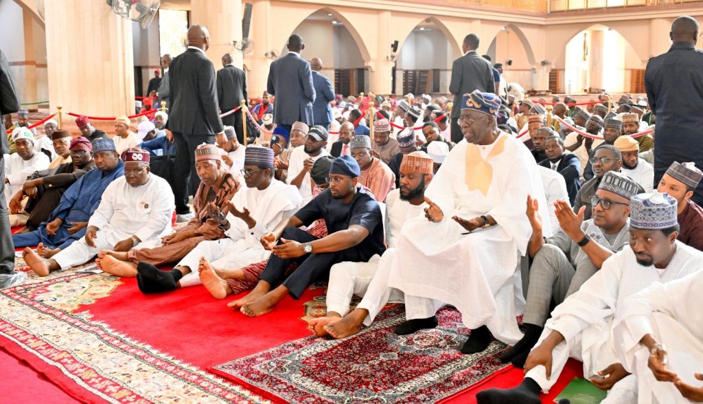 PHOTONews: Tinubu’s birthday pictures at the Mosque and State House: ﻿