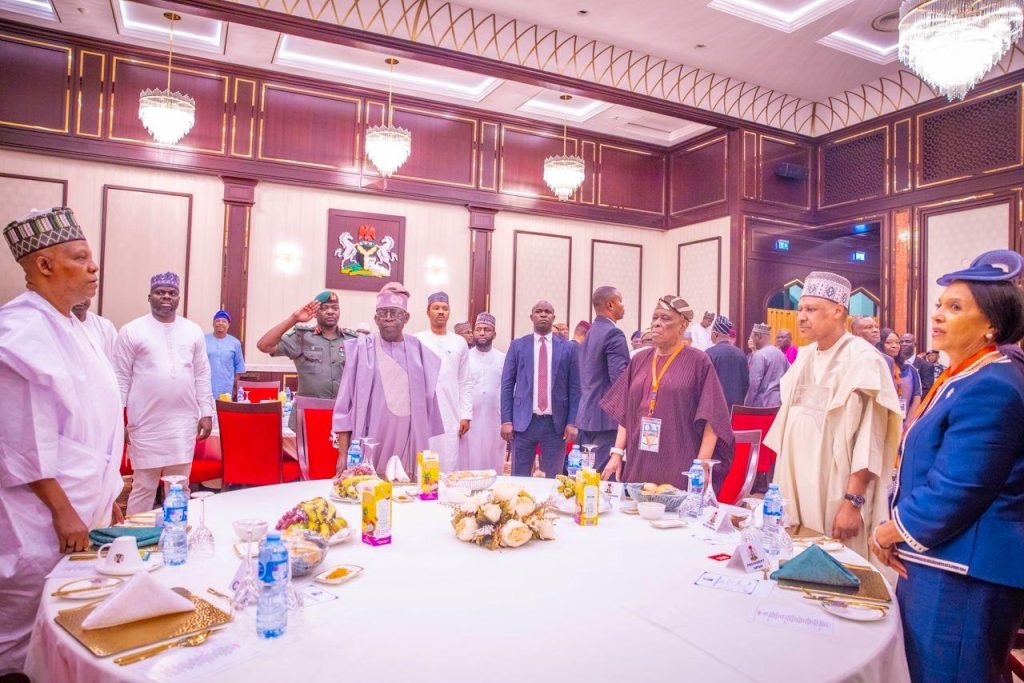 Tinubu promises to look into tariffs for media business, seeks collaboration for national development 2 tinubu hosts media executives