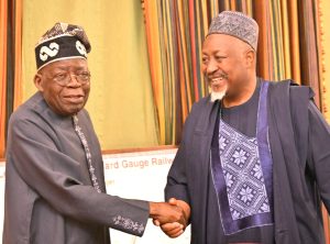 tinubu meets Former minister of defense Abubakar