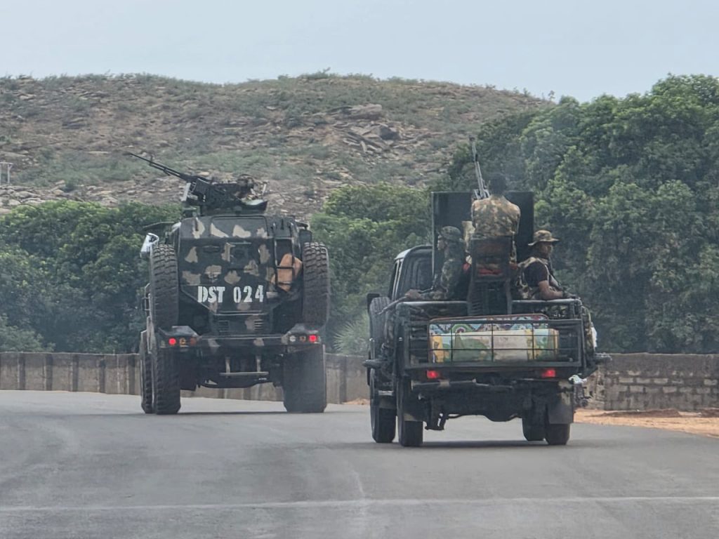 Nigerian Army troops on patrol