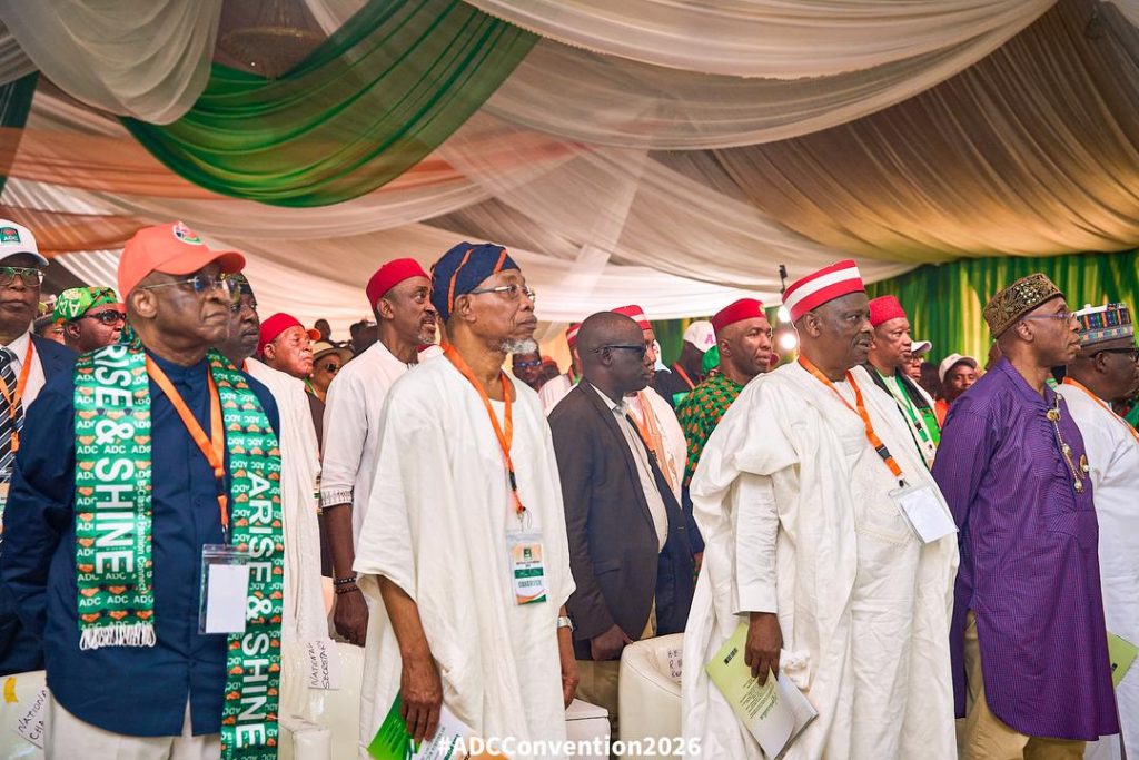 ADC will not bow to pressure, says David Mark; Aregbesola vows party’s mission cannot be stopped 3 ADC will not bow to pressure, says David Mark; Aregbesola vows party’s mission cannot be stopped