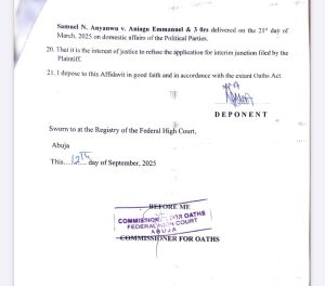 ADC releases certified affidavit from INEC2