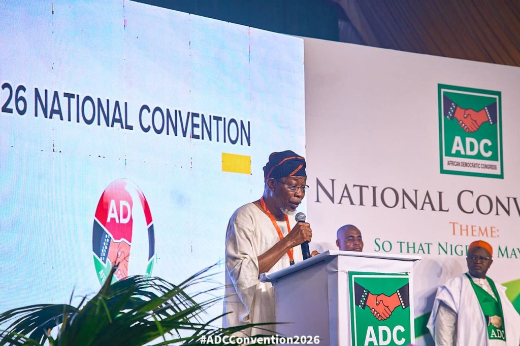 ADC will not bow to pressure, says David Mark; Aregbesola vows party’s mission cannot be stopped 2 ADC will not bow to pressure, says David Mark; Aregbesola vows party’s mission cannot be stopped