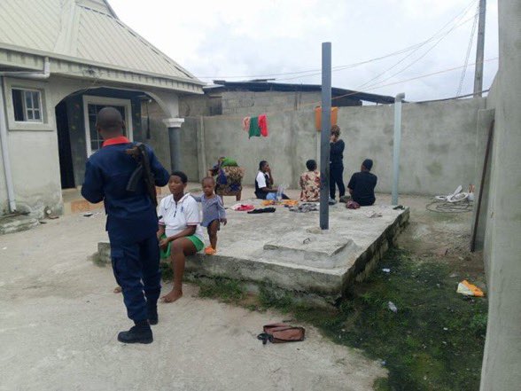 PHOTONews: NSCDC raids baby factory in Lagos, nabs 2 suspects