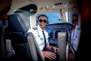 Customs celebrates first female pilot for obtaining 1