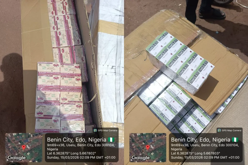 Customs seize ₦1bn tramadol, codeine hidden in Cargo along Benin Expressway