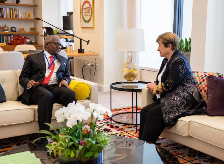 Dangote holds strategic talks with IMF Chief Kristalina Georgieva in Washington DC