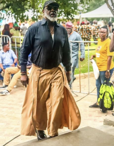 Dino Melaye rocks unique outfit at ADC Convention in Abuja
