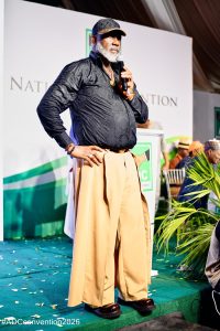 Dino Melaye rocks unique outfit at ADC Convention in Abuja