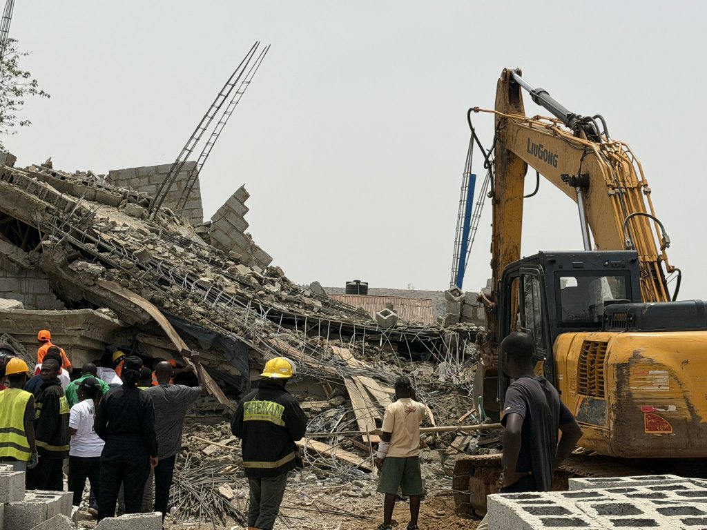 3-storey building collapses in Abuja, 8 workers rescued as police launch investigation