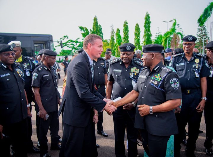 IGP Disu receives protective gear donated by US group