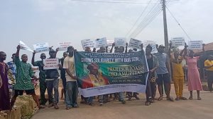 Kogi youths protest alleged political attack on INEC Chairman Amupitan