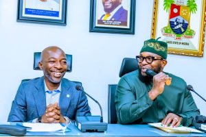 NSITF Managing Director, Oluwaseun Faleye, led a team to meet Lagos Head of Service, Bode Agoro
