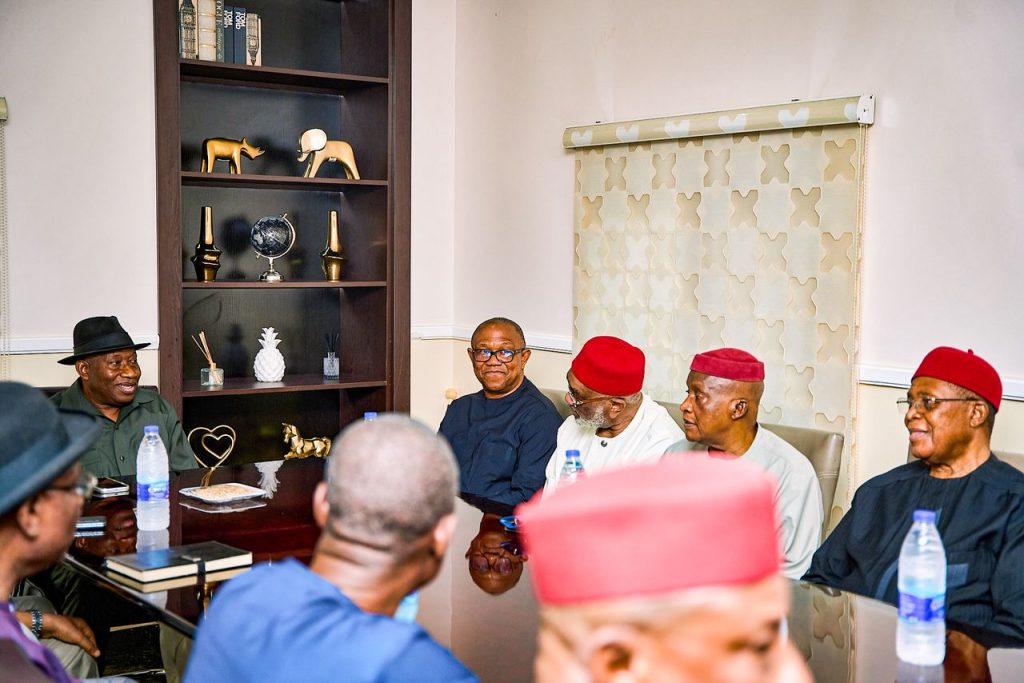 2027 race heats up as Obi, South-East leaders meet Jonathan over Nigeria’s future 4 2027 race heats up as Obi, South-East leaders meet Jonathan over Nigeria’s future
