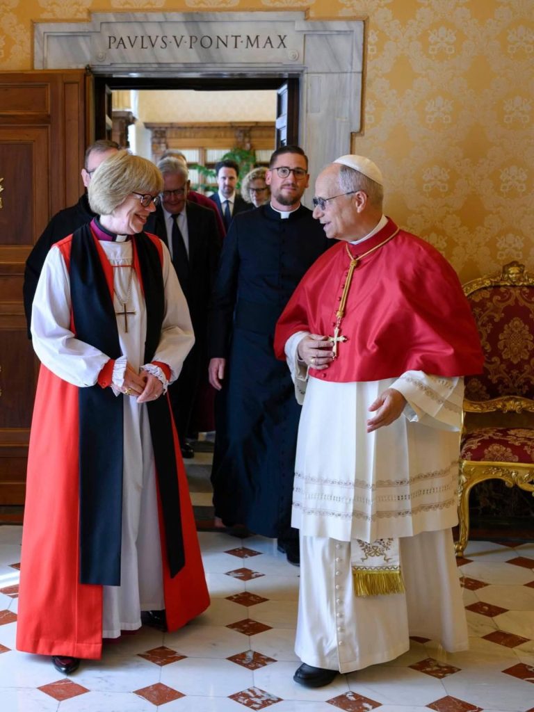 Pope Leo XIV meets first female Archbishop of Canterbury Sarah Mullally