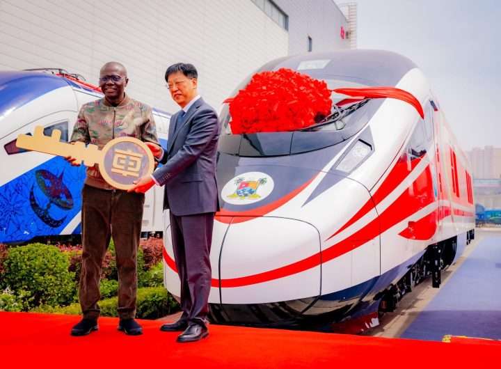 PHOTONews: Sanw-Olu receives new set of 24-car trains to strengthen the Lagos Red Line fleet