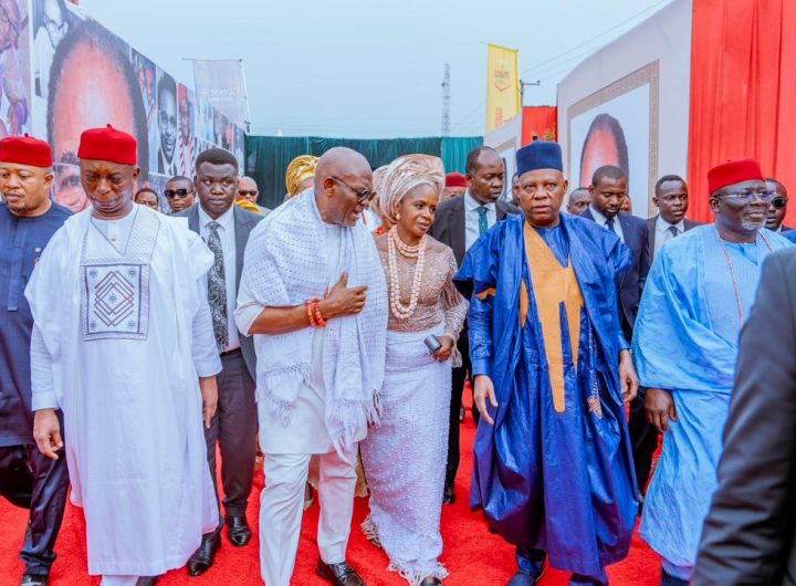 Shettima attends Tony Elumelu fathers burial