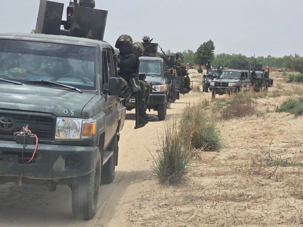 Nigerian Army troops on patrol