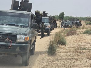 Nigerian Army troops on patrol