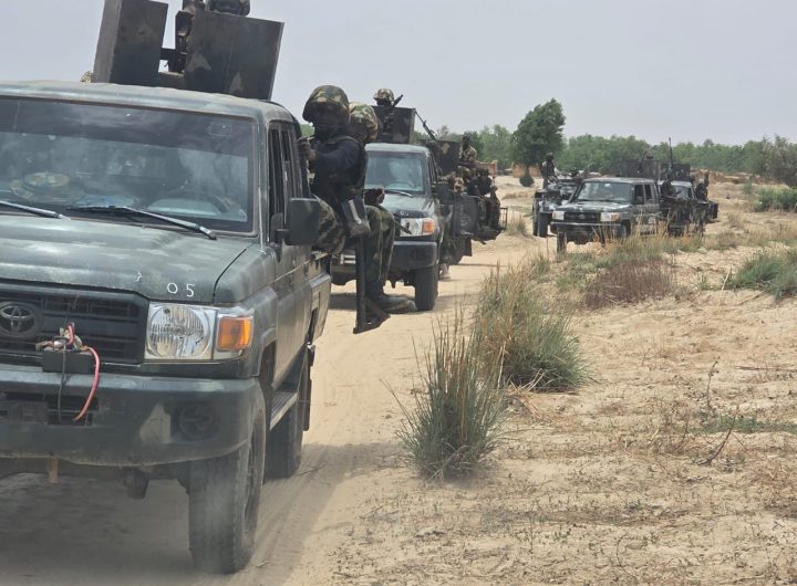 Nigerian Army troops on patrol
