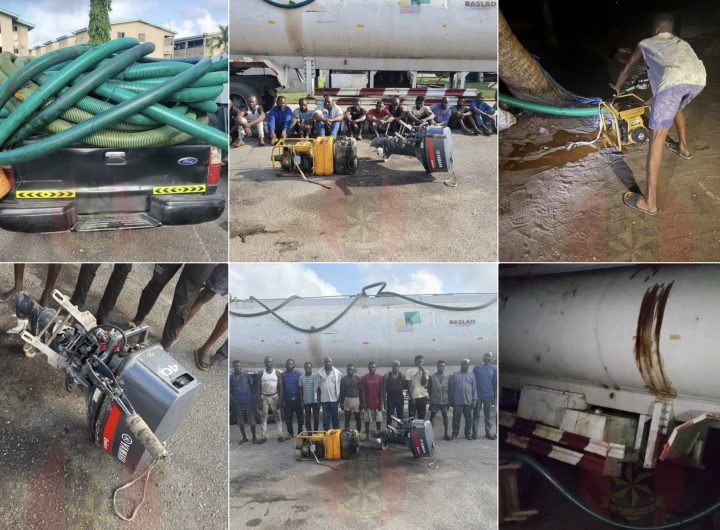 Troops foil illegal bunkering operation, arrest 14 suspects, recover tanker, vehicles in Lekki Free Zone