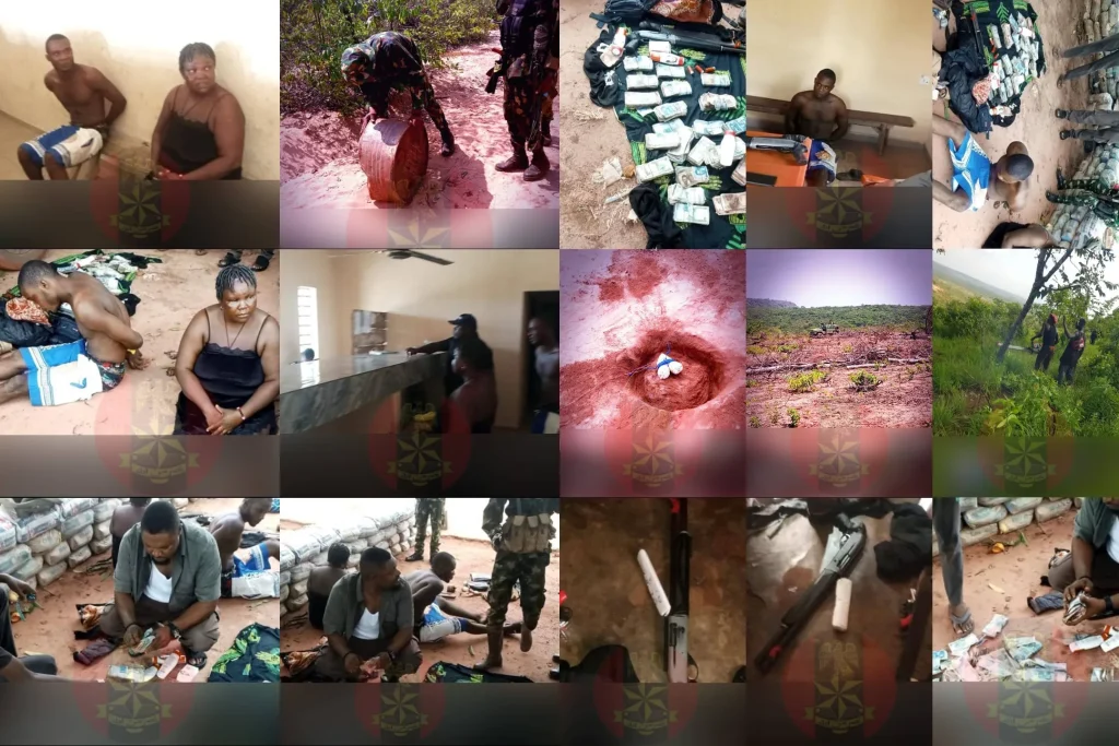 Troops strike IPOB/ESN strongholds, recover explosive, ransom money
