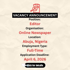 Vacancy Announcement Details