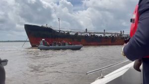 navy intercept ship with stolen crude oil