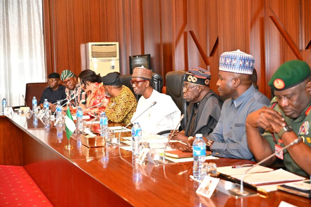 President Bola Ahmed Tinubu and President Republic of Chad, Mahamat Idriss Deby Itno at the Presidential Villa, Abuja during the Chadian President’s visit to Nigeria on Thursday. Photo: State House.