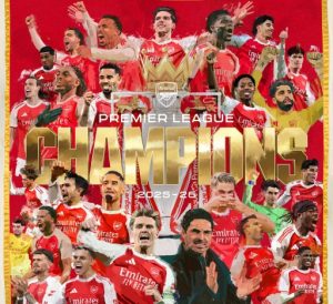 Arsenal wins Premier League tittle