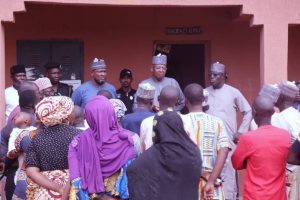 Wakilbe leads Borno selegation to sympathise with parents in Mussa, relocates school After abduction of students
