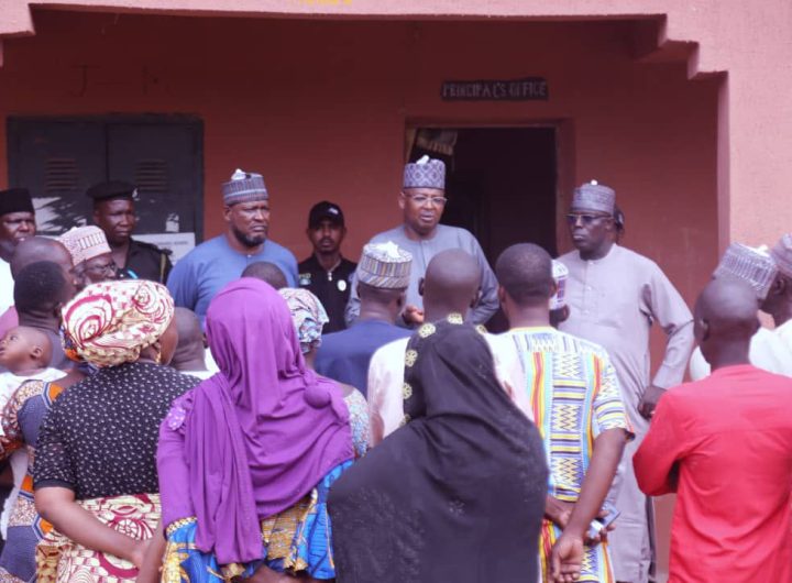 Wakilbe leads Borno selegation to sympathise with parents in Mussa, relocates school After abduction of students