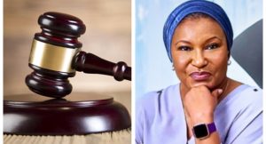 Court Gavel and Ireti Kingibe 1