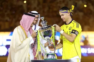 Cristiano Ronaldo of Al Nassr wins Saudi Arabia trophy