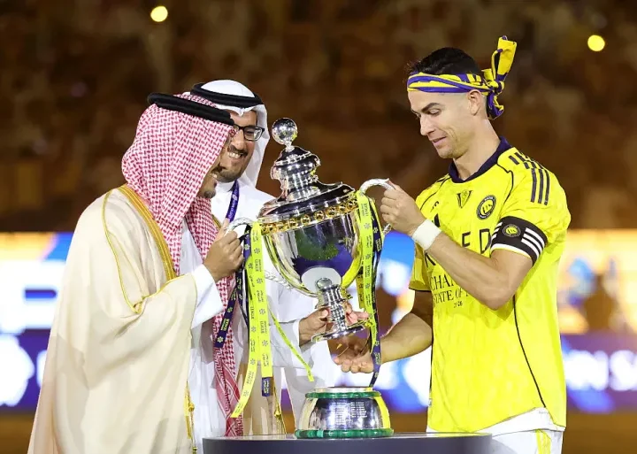 Cristiano Ronaldo of Al Nassr wins Saudi Arabia trophy