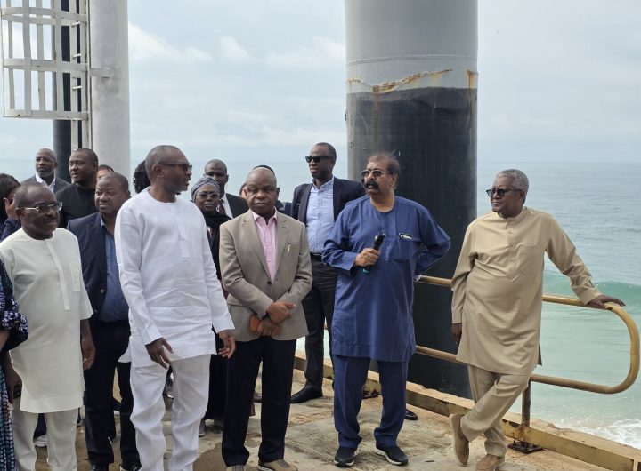 Dangote hosts Otedola at Dangote Petroleum Refinery