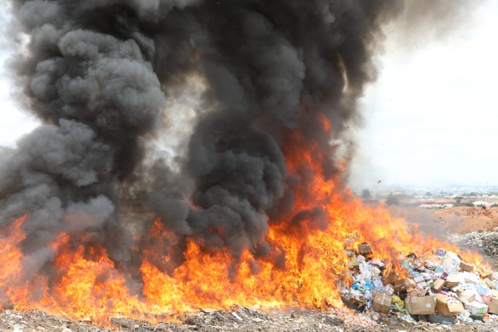 NAFDAC destroys counterfeit, expired and unwholesome products worth over ₦1.8 billion in Abuja