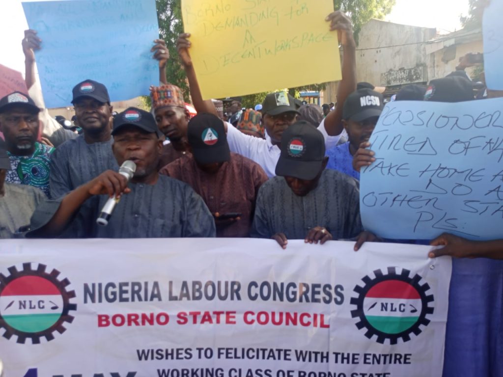 NLC issues 14-day ultimatum to Borno Govt over unpaid salaries, pensions, threatens strike