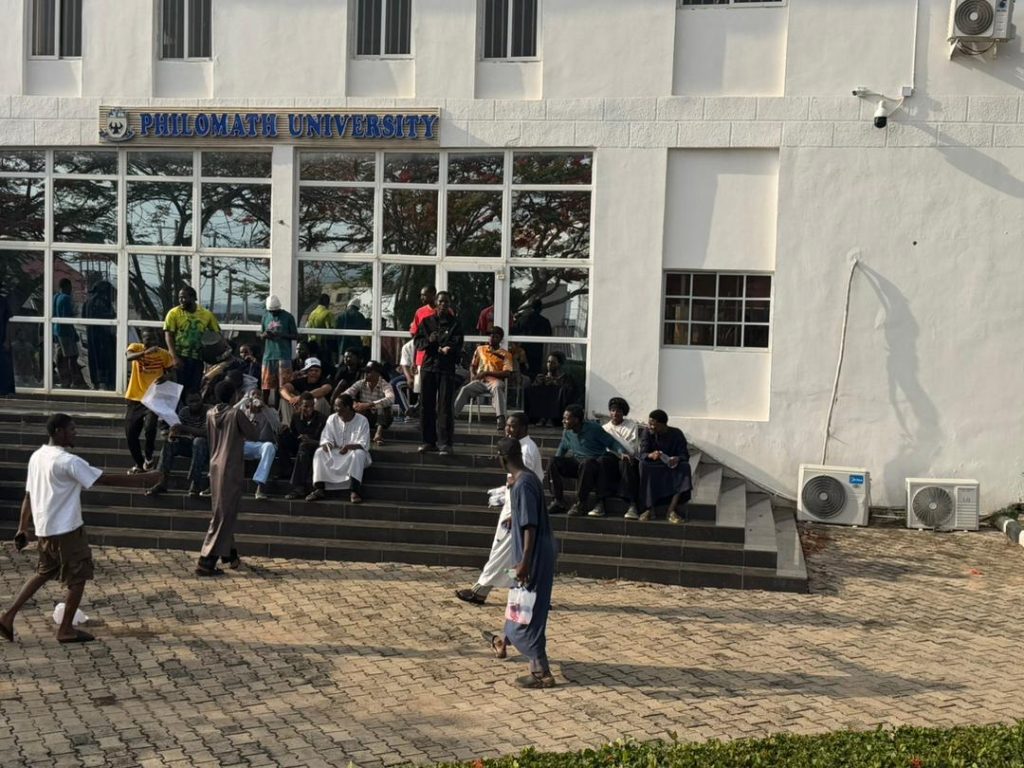 Philomath University students protest poor hostel condit